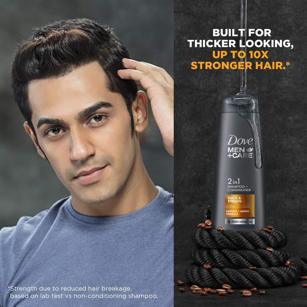 Dove Men+Care Thick & Strong 2in1 Shampoo+Conditioner, 340 ml – view 4