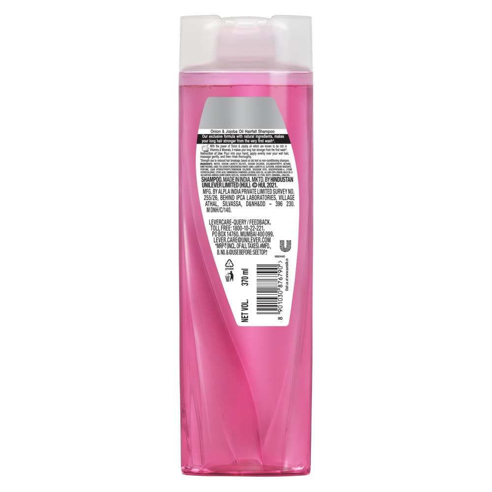 Sunsilk Hairfall Shampoo with Onion & Jojoba Oil, that works best to nourish your long hair, and makes it grow stronger from the first wash, 370ml – view 2