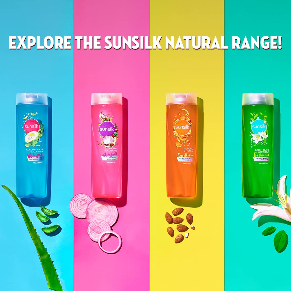 Sunsilk Hairfall Shampoo with Onion & Jojoba Oil, that works best to nourish your long hair, and makes it grow stronger from the first wash, 370ml – view 7