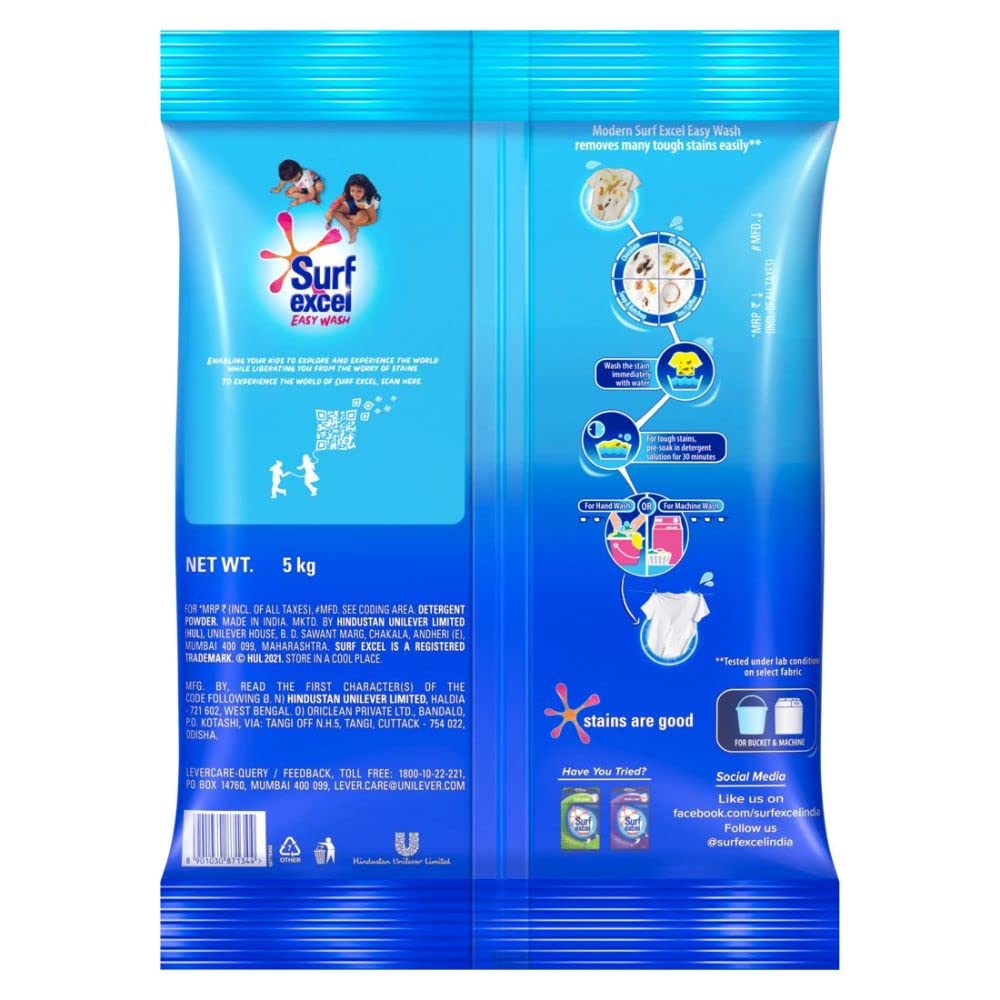 Surf Excel Easy Wash Detergent Powder 3 Kg – view 2
