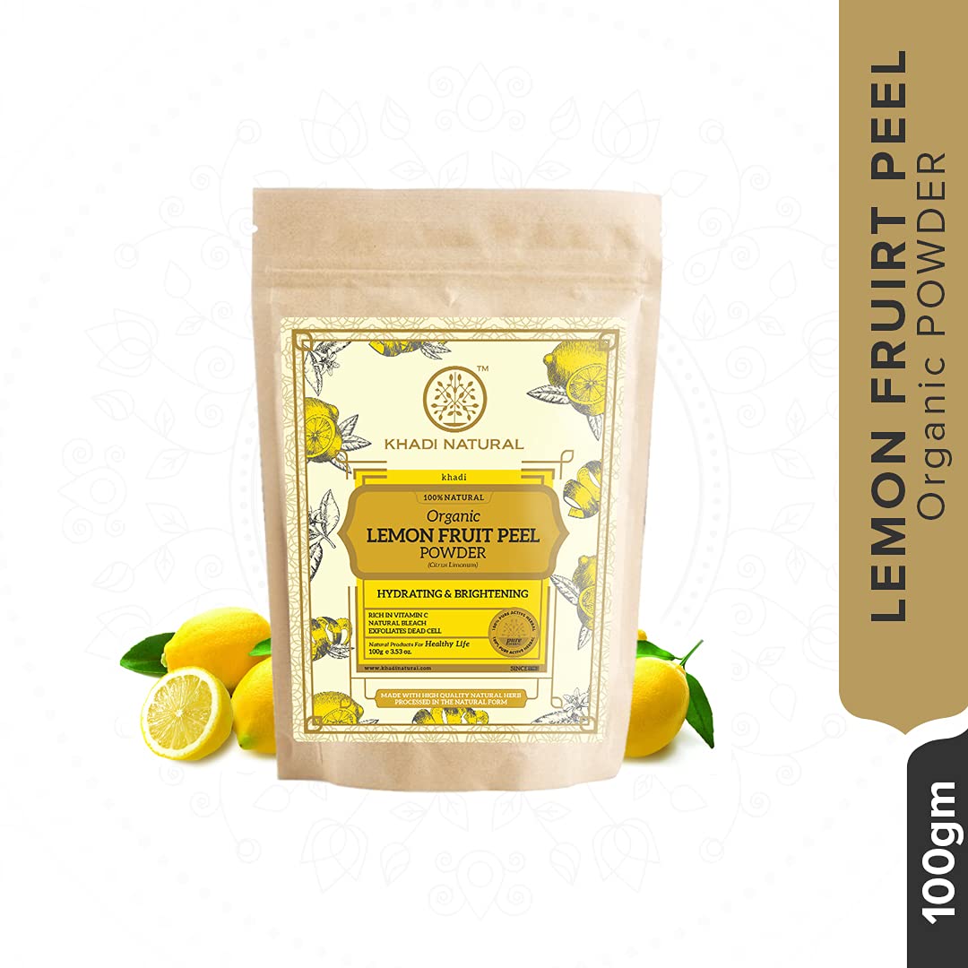KHADI NATURAL Lemon Fruit Peel Organic Powder – view 3
