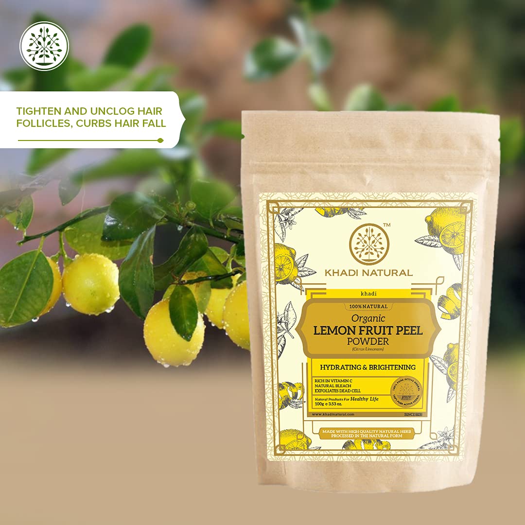 KHADI NATURAL Lemon Fruit Peel Organic Powder – view 8
