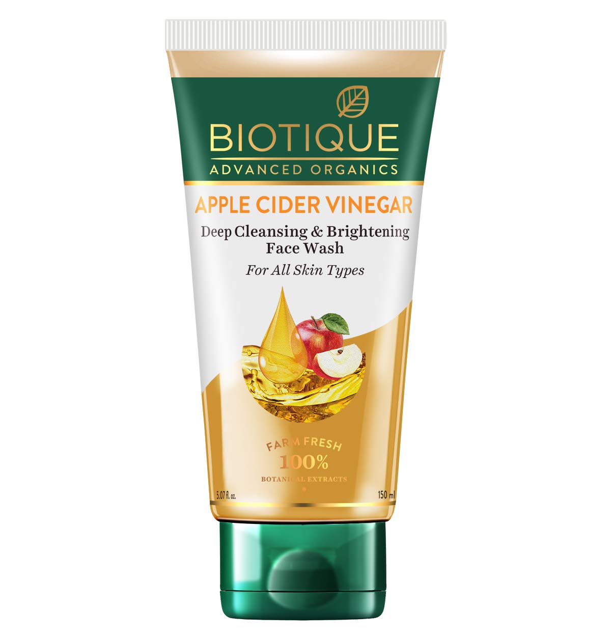 Biotique apple cider vinegar gel face wash 150 ml pack