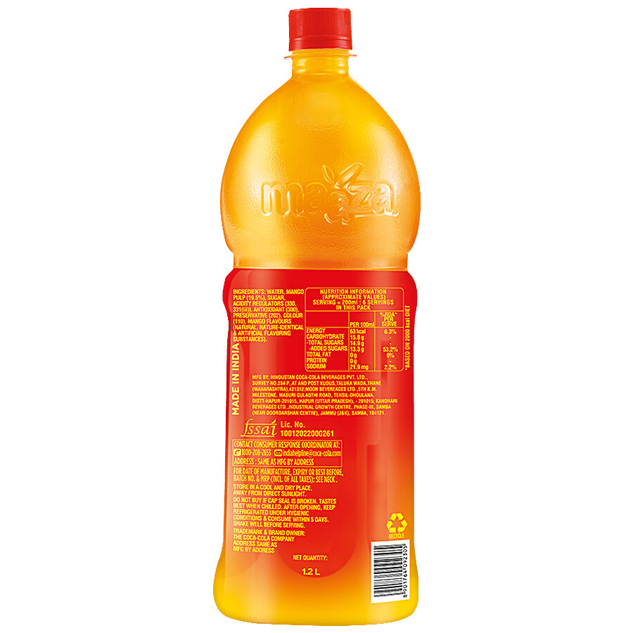 Maaza Mango Drink - Original Flavour, Refreshing 1.2 litre – view 3
