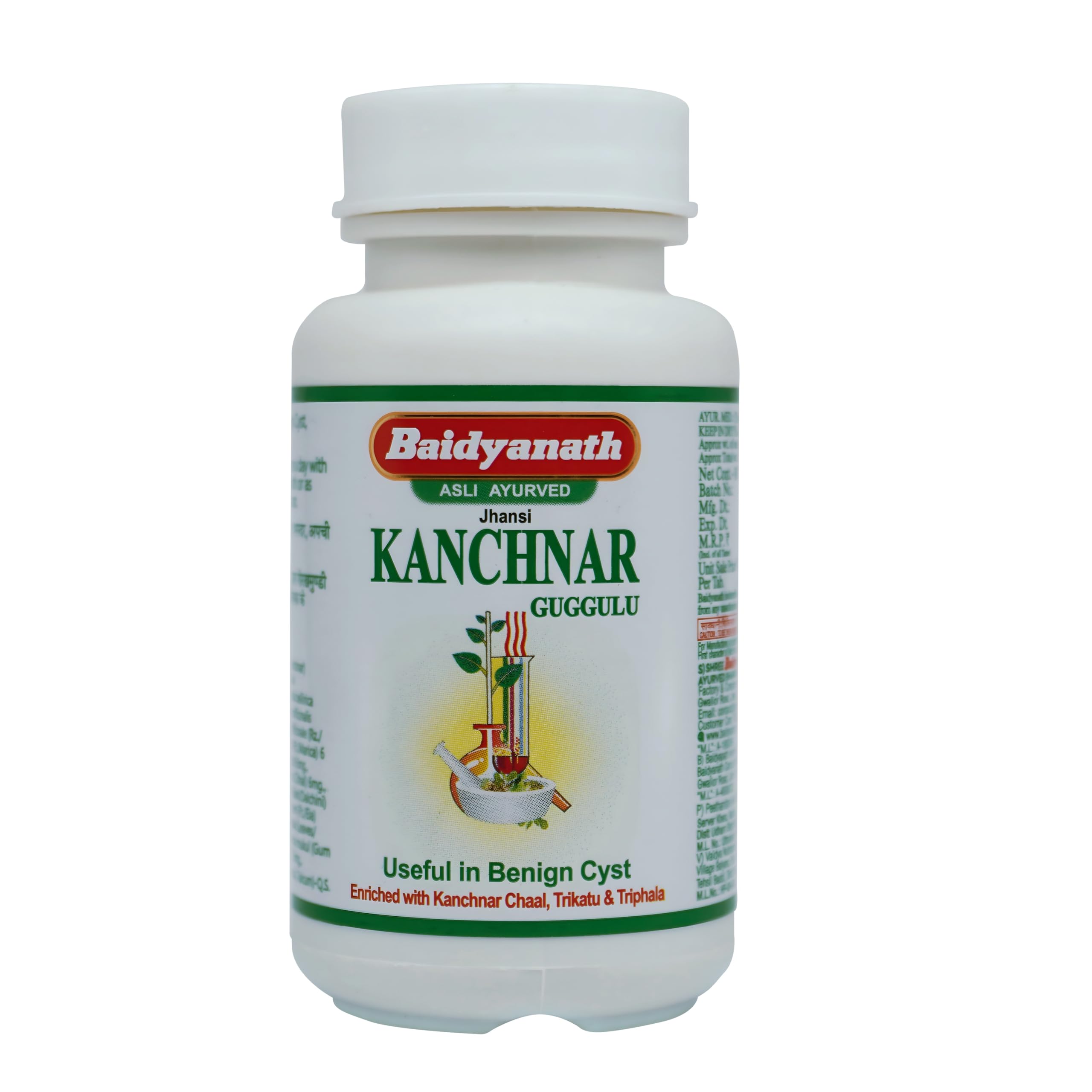 Baidyanath Ayurvedic Kanchnar Guggulu tablets packet with 80 count