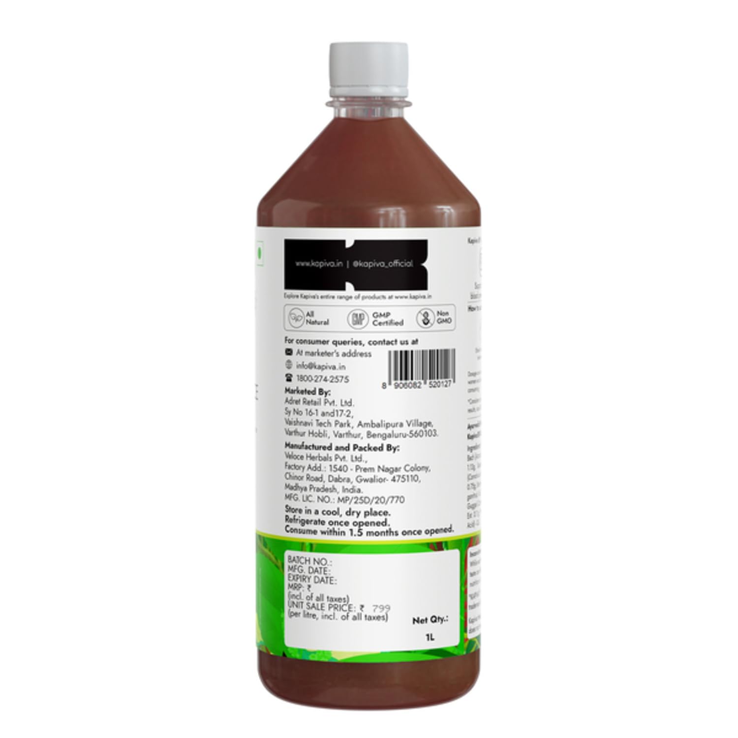 Kapiva BP Care Juice 3L - 100% Ayurvedic Juice for Controlling Blood Pressure & Cholesterol Level – view 9