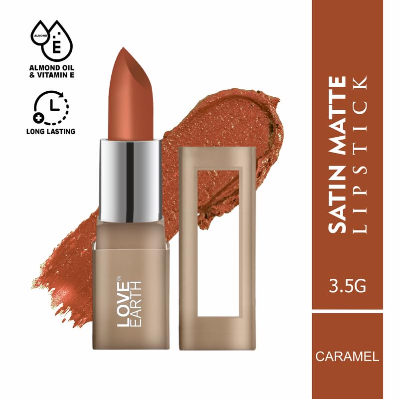 Love Earth Satin Matte Lipstick - Caramel – view 2