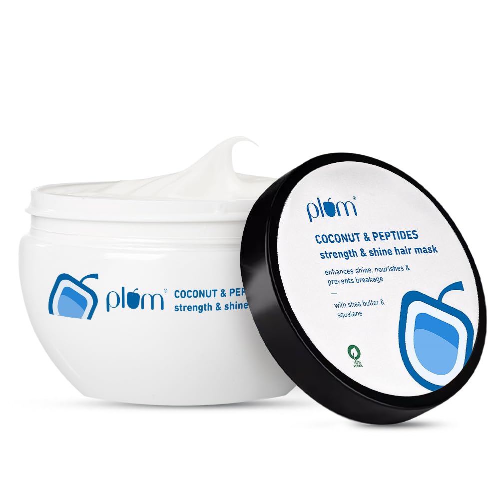 Plum coconut hair mask 200 g jar with coconut scent