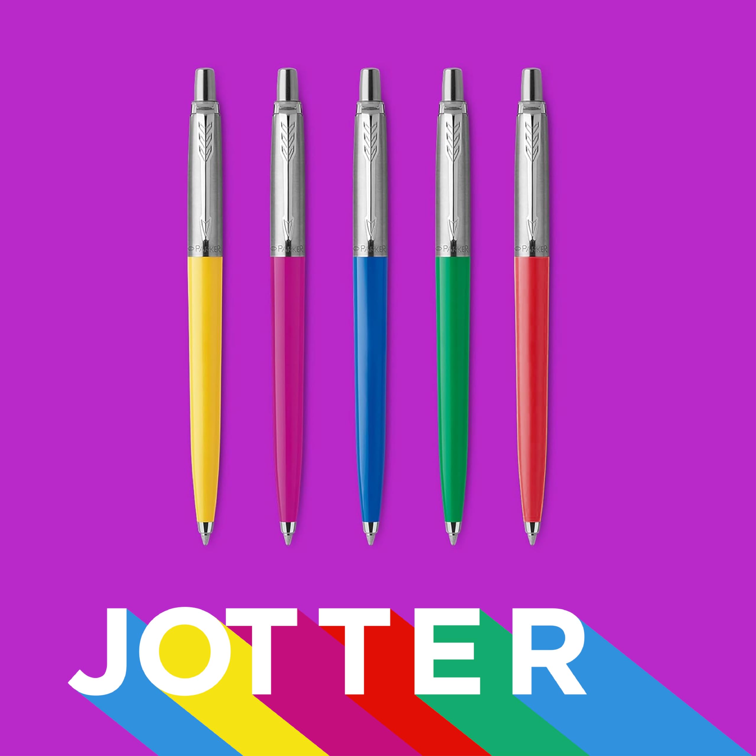 Parker Jotter Standard Chrome Trim Ball Pen and Notebook, Blue Body, Blue Ink, Fine Point - Ideal Gift Set for Professionals and Students – view 6