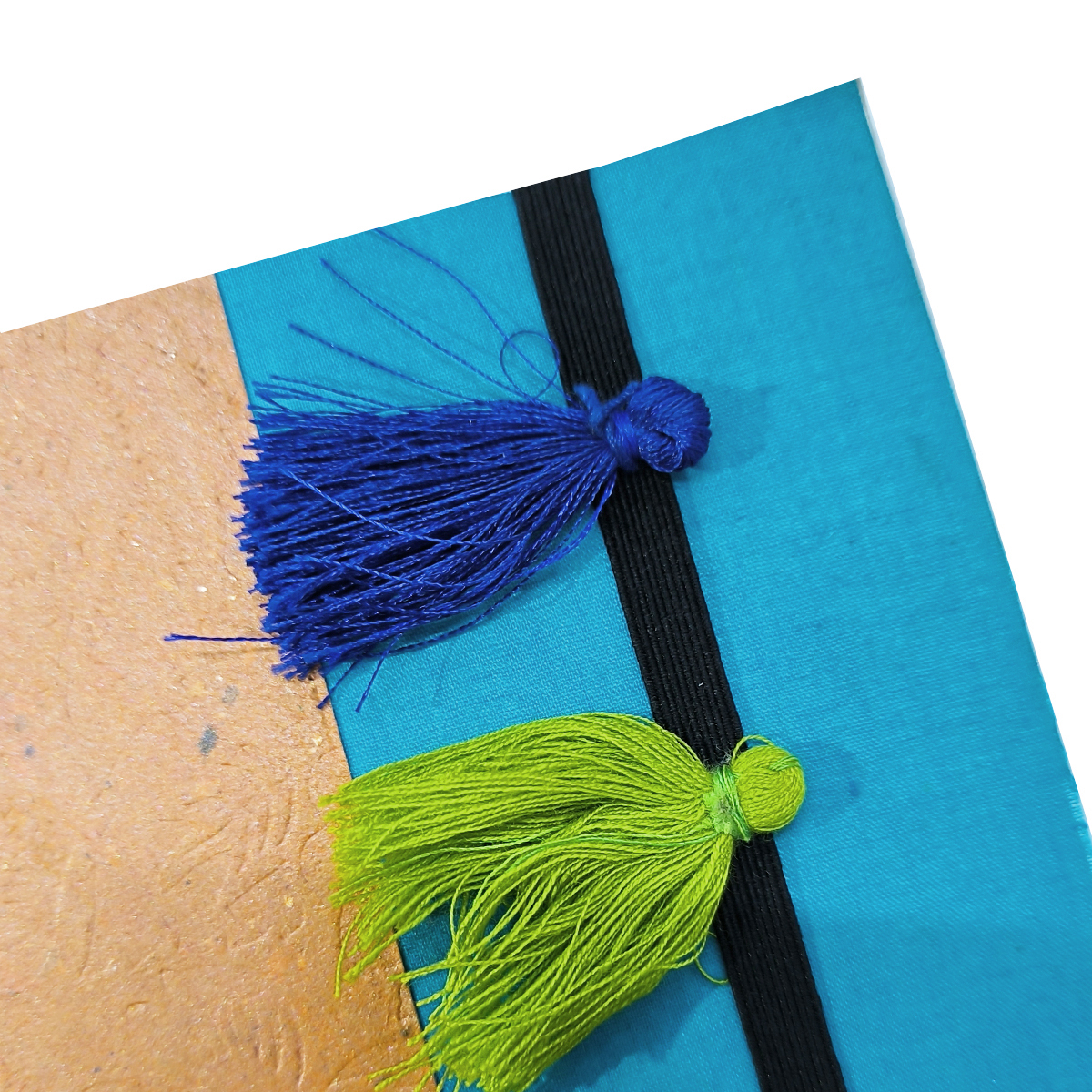 NeuOrigin Handmade Paper Eco-Friendly Notebooks - Vibrant Colors, Tassel and Bookmark Included - Handcrafted in India – view 7