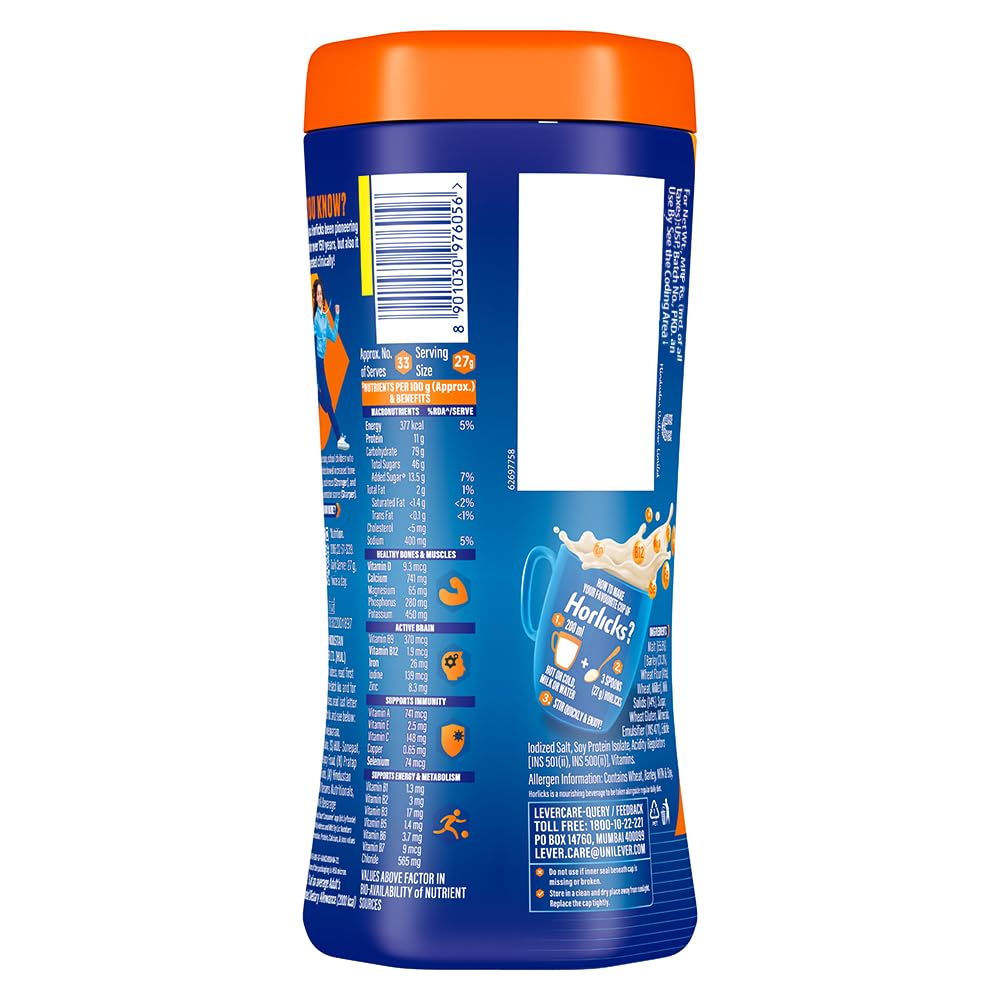 Horlicks Health & Nutrition Drink for Kids, 1kg Jar – view 2