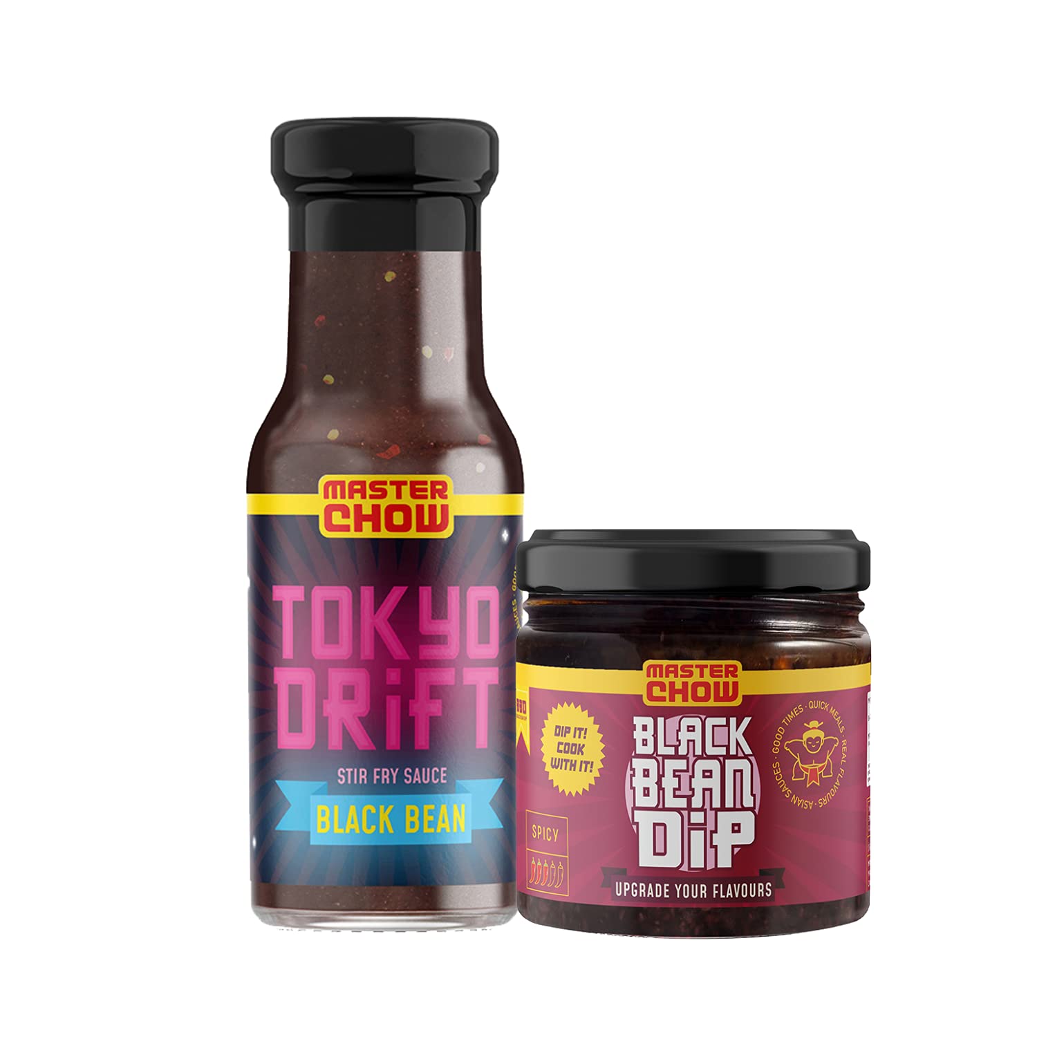 MasterChow black bean sauce combo with two glass jars