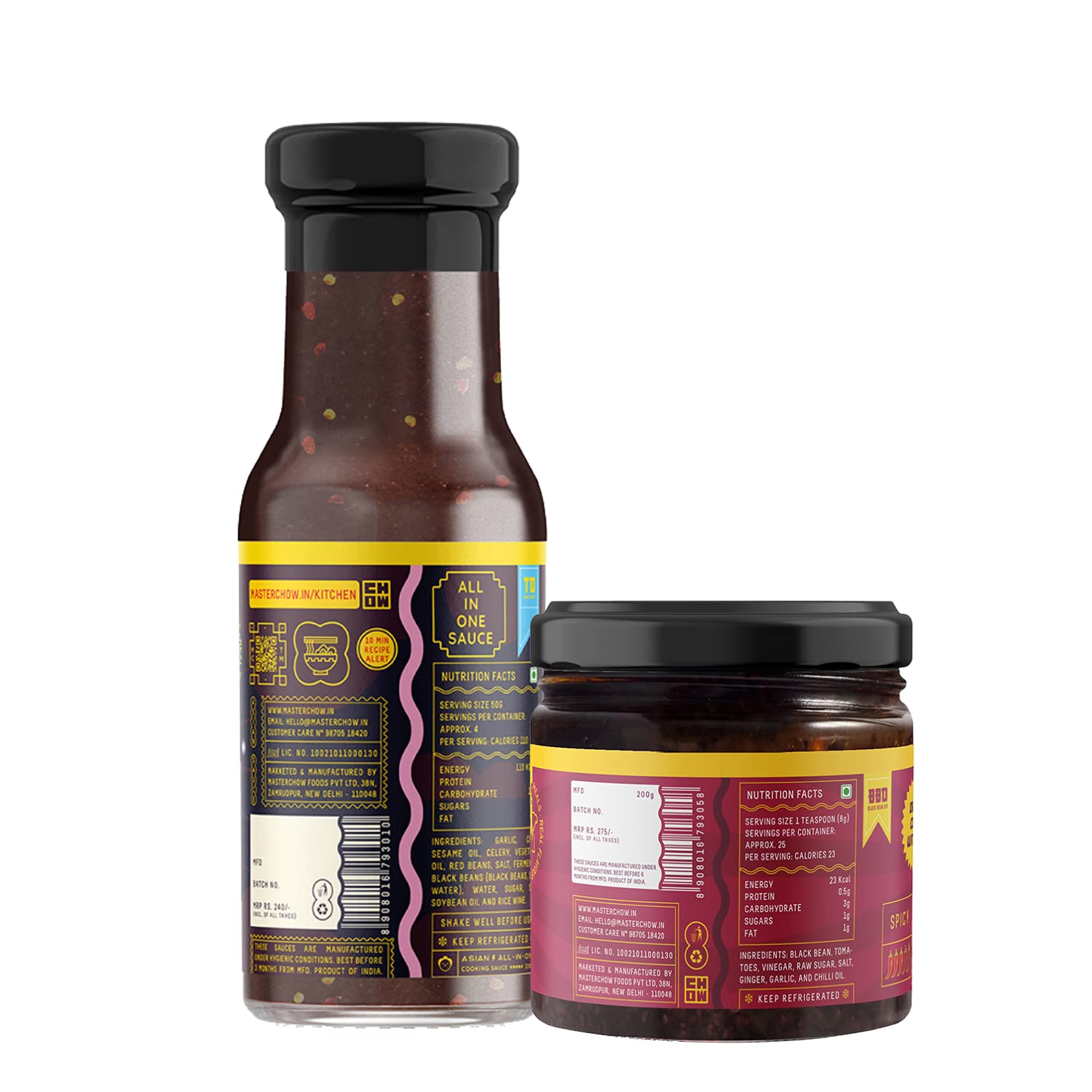 MasterChow Black Bean Combo Pack with Black Bean Dipping Sauce (200 gm) and Tokyo Drift Cooking Stir-Fry Sauce (200g) – view 2