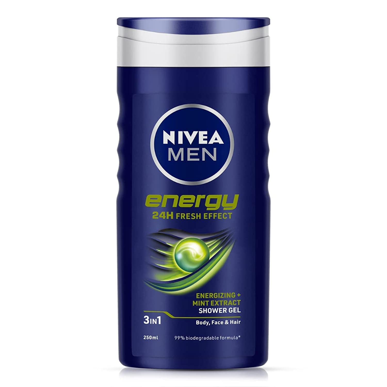 Nivea Men shower gel with mint extracts in 250ml bottle