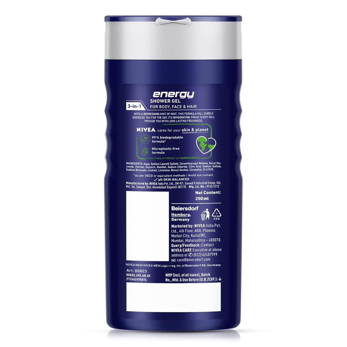 NIVEA MEN Energy 250ml Body Wash – view 7
