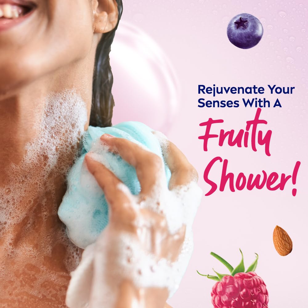 Nivea Fresh Blends Raspberry with Natural Fruit Extracts, Vegan Body wash, Fruity Shower Gel for Women with Blueberry and Almond Milk, 300ml – view 6