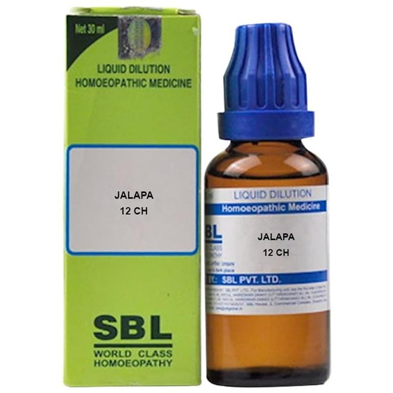 Front view of SBL Jalapa Dilution 12 CH bottle