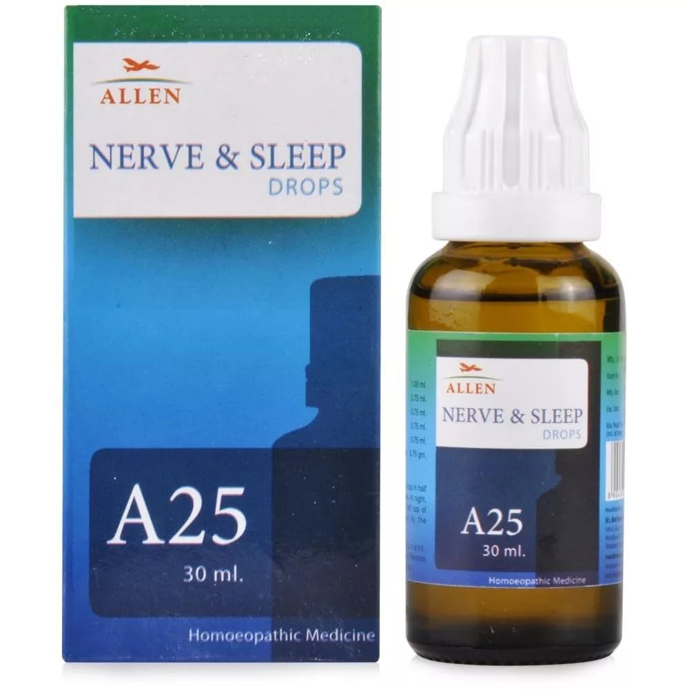 Allen homeopathic A25 drops bottle with dropper cap 30 ml