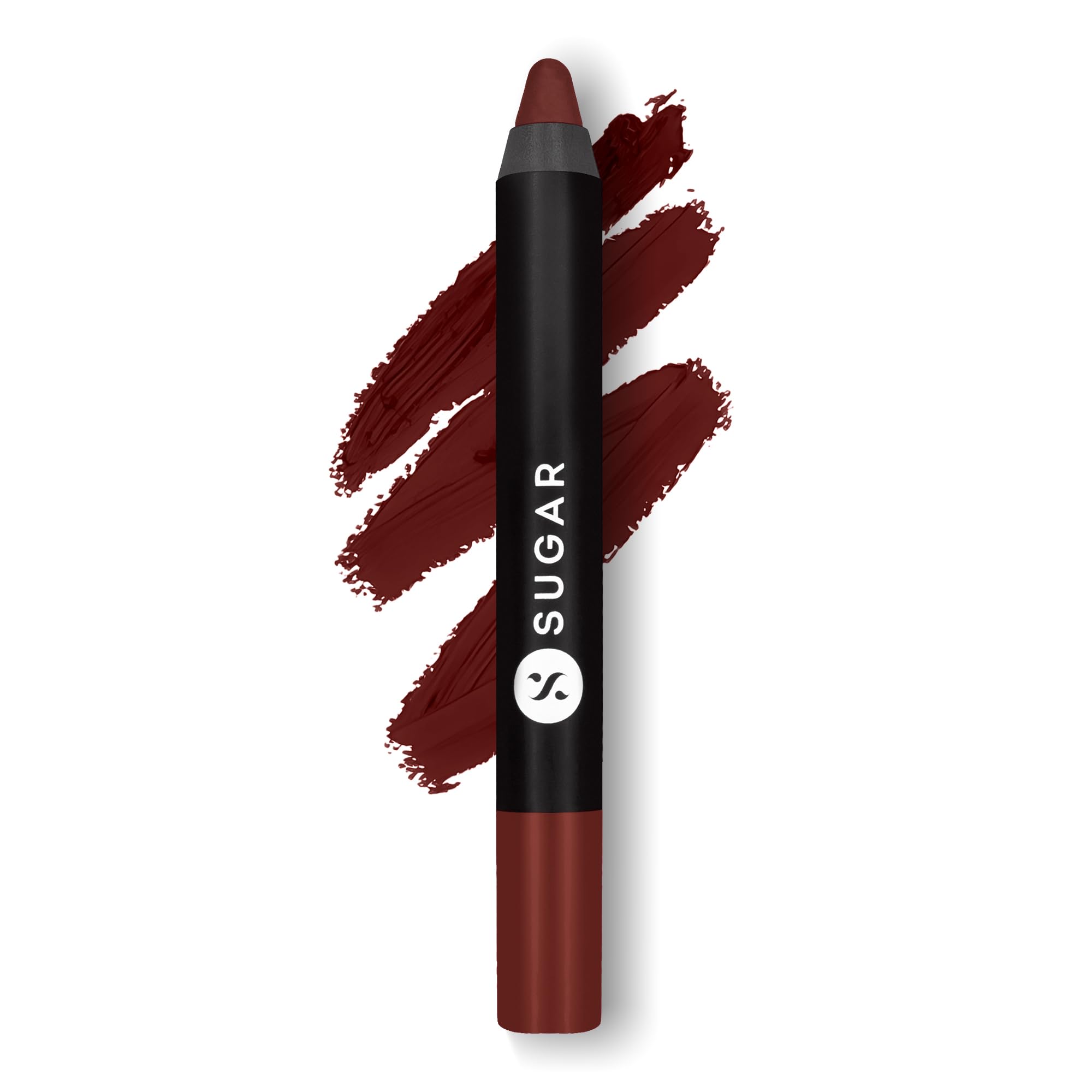 Murphy Brown matte lip crayon and sharpener by SUGAR Cosmetics