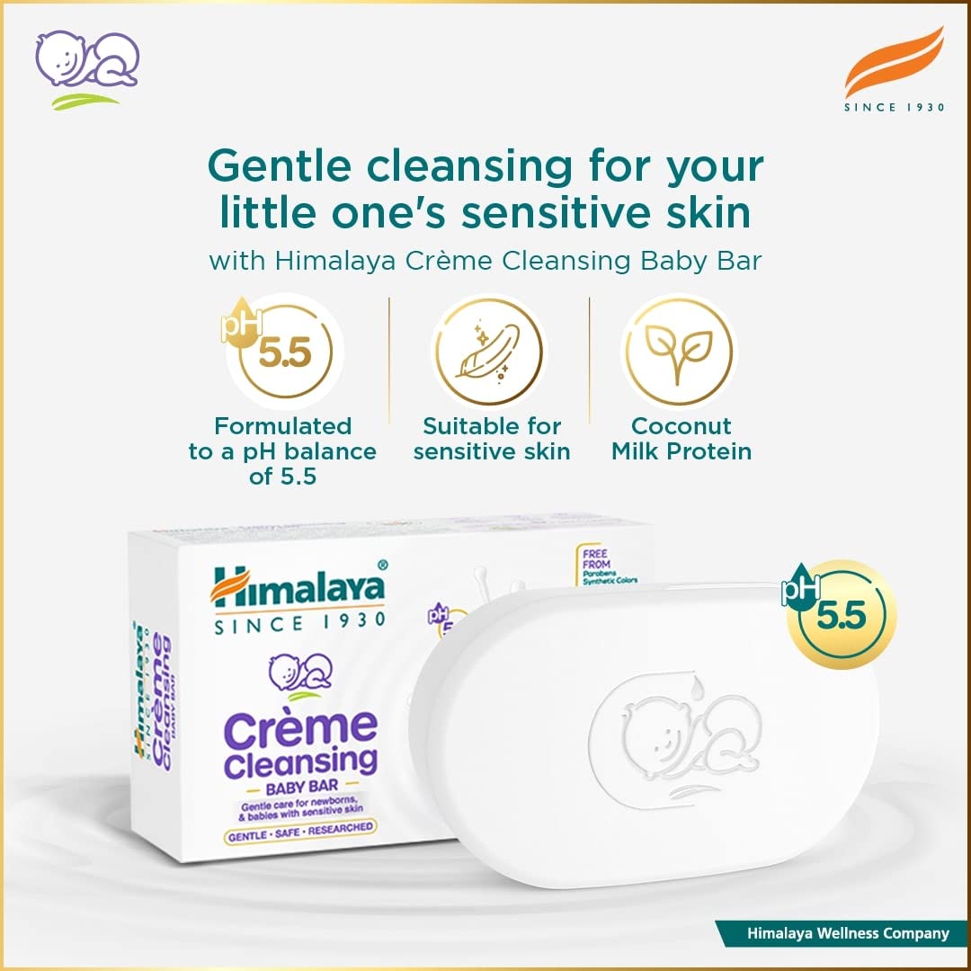 Himalaya Creme Cleansing Baby Bar 125 gm – view 2