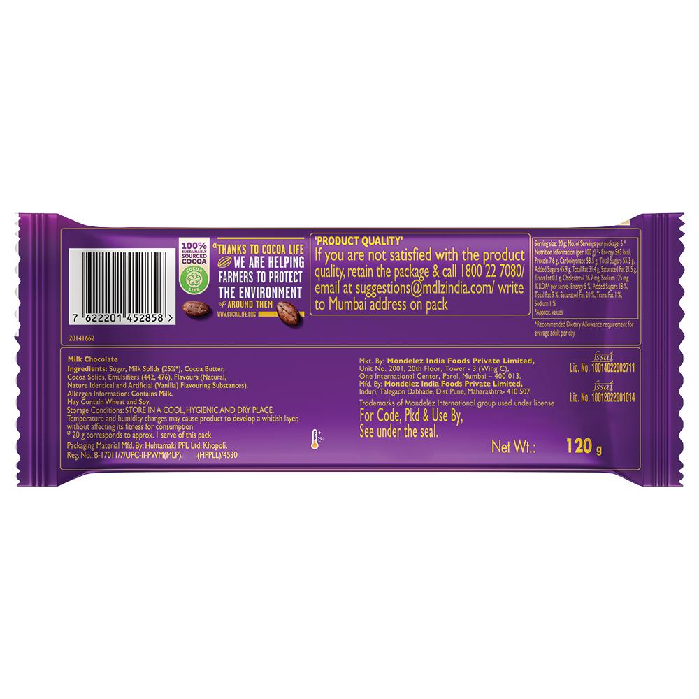 Cadbury Dairy Milk Silk Bubbly Chocolate 120 G – view 2