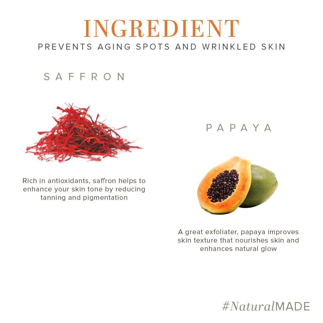 Khadi Natural Saffron and Papaya Herbal Anti Wrinkle Cream, 50g – view 4