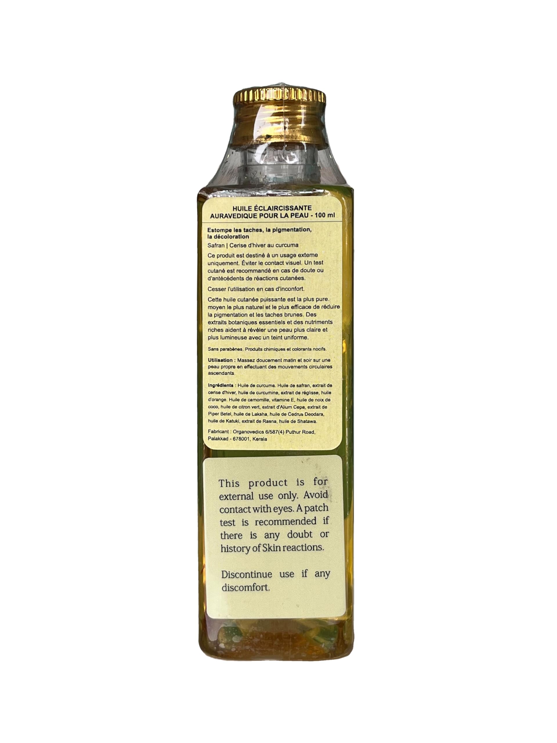 Auravedic Saffron Original Face Oil For Glowing Skin100 ml Ashwagandha Pigmentation Serum Face Serum For Pigmentation For Skin Body Oil After Bath For Daily Use – view 3
