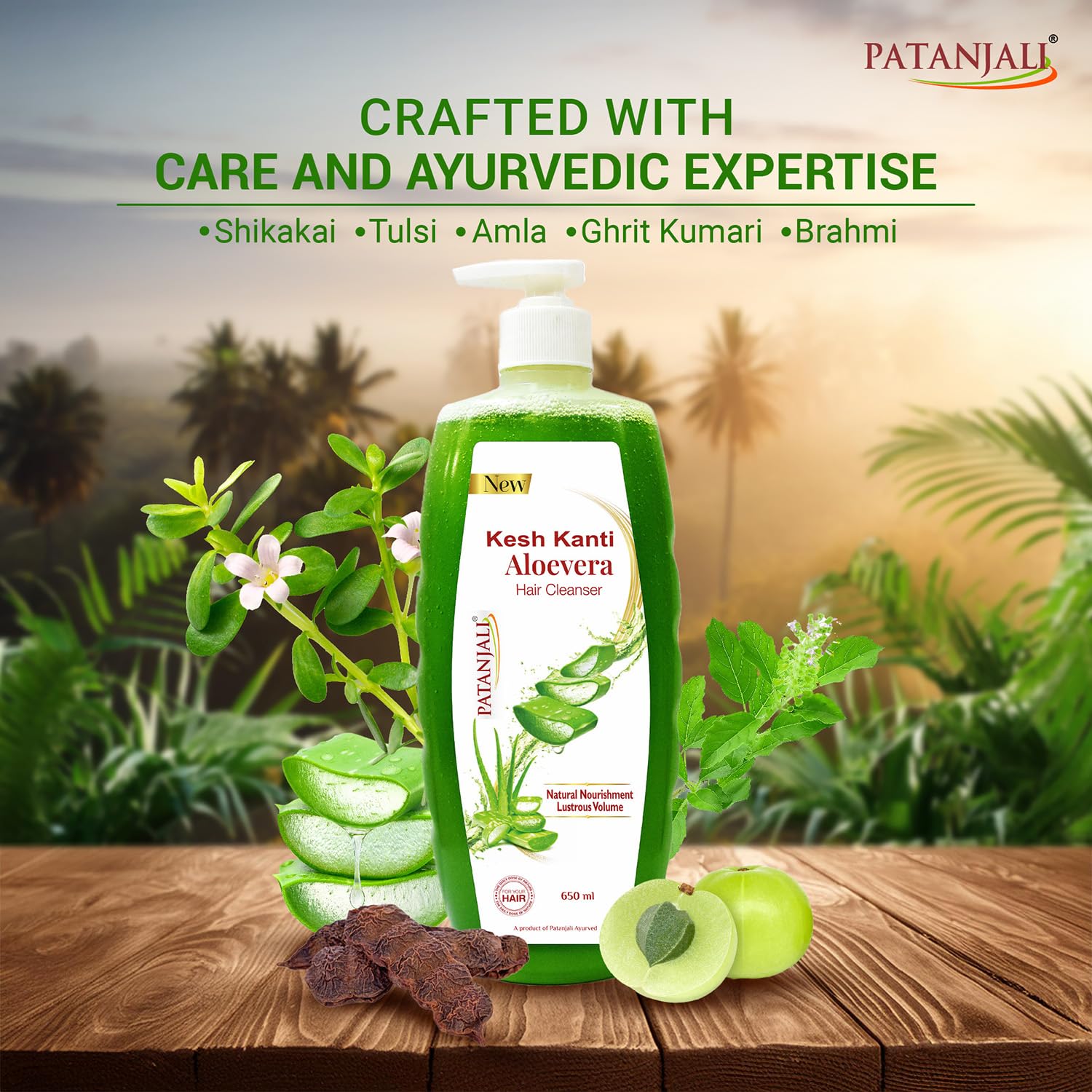 Patanjali Kesh Kanti Aloevera Hair Cleanser 650 Ml, Natural Nourishing Shampoo For Thick & Strong Hair, Scalp Cleansers for Men and Women, All Hair Types – view 5