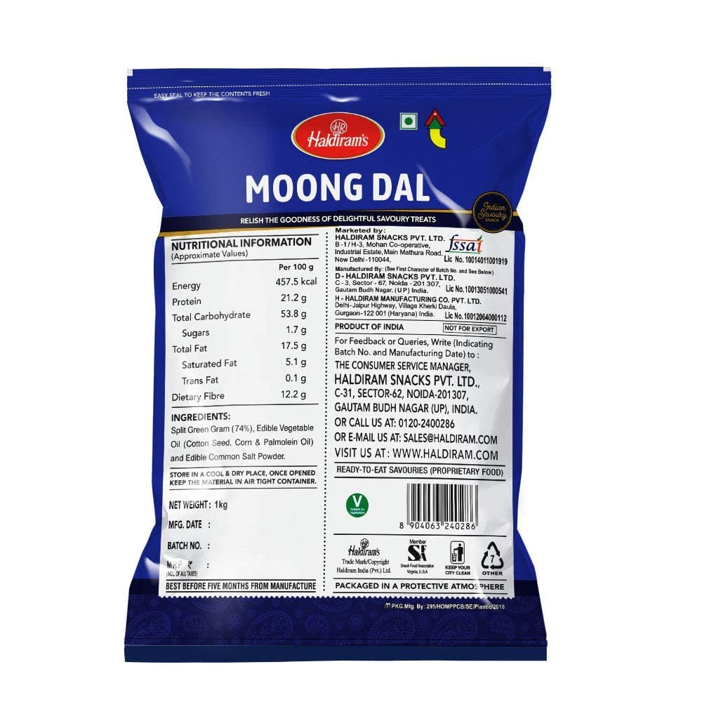 Haldirams Moong Dal, 1kg – view 2