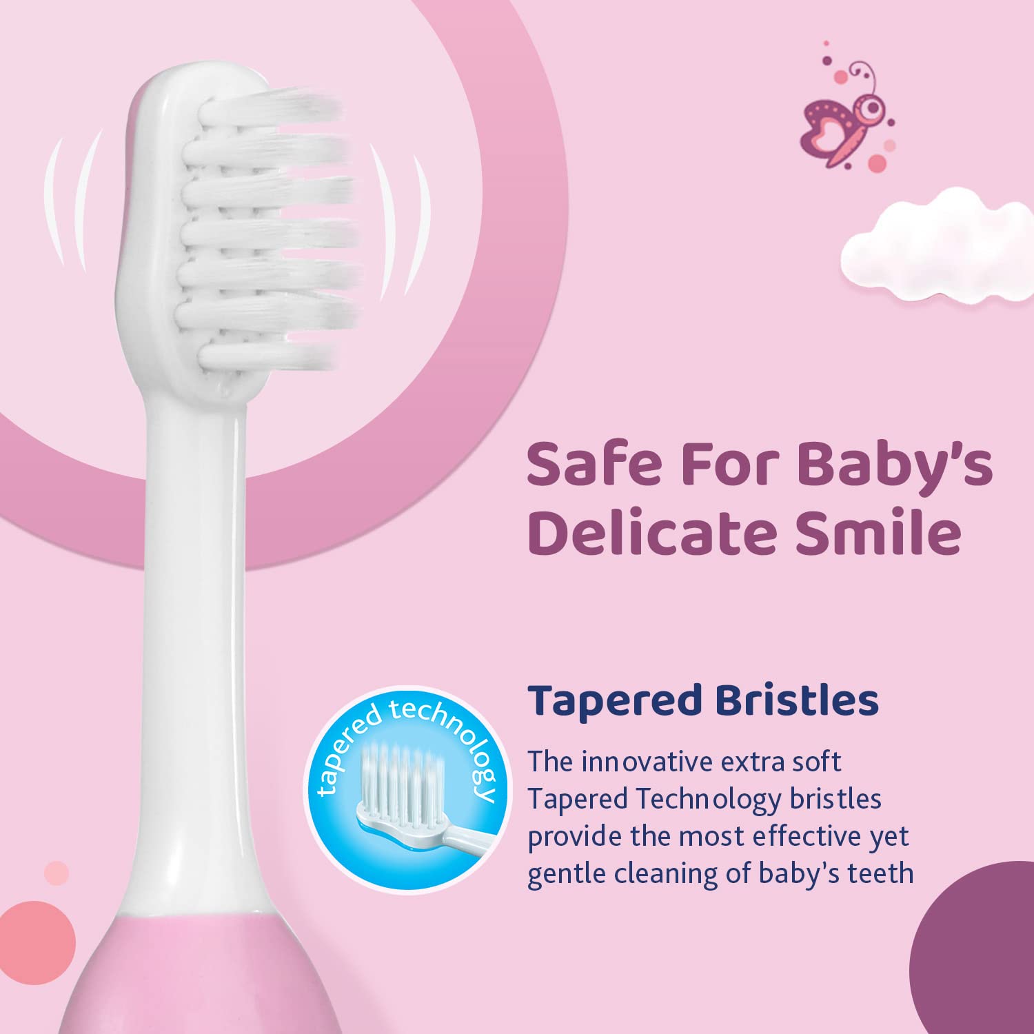 Chicco Toothbrush Pink 6M-36M – view 3