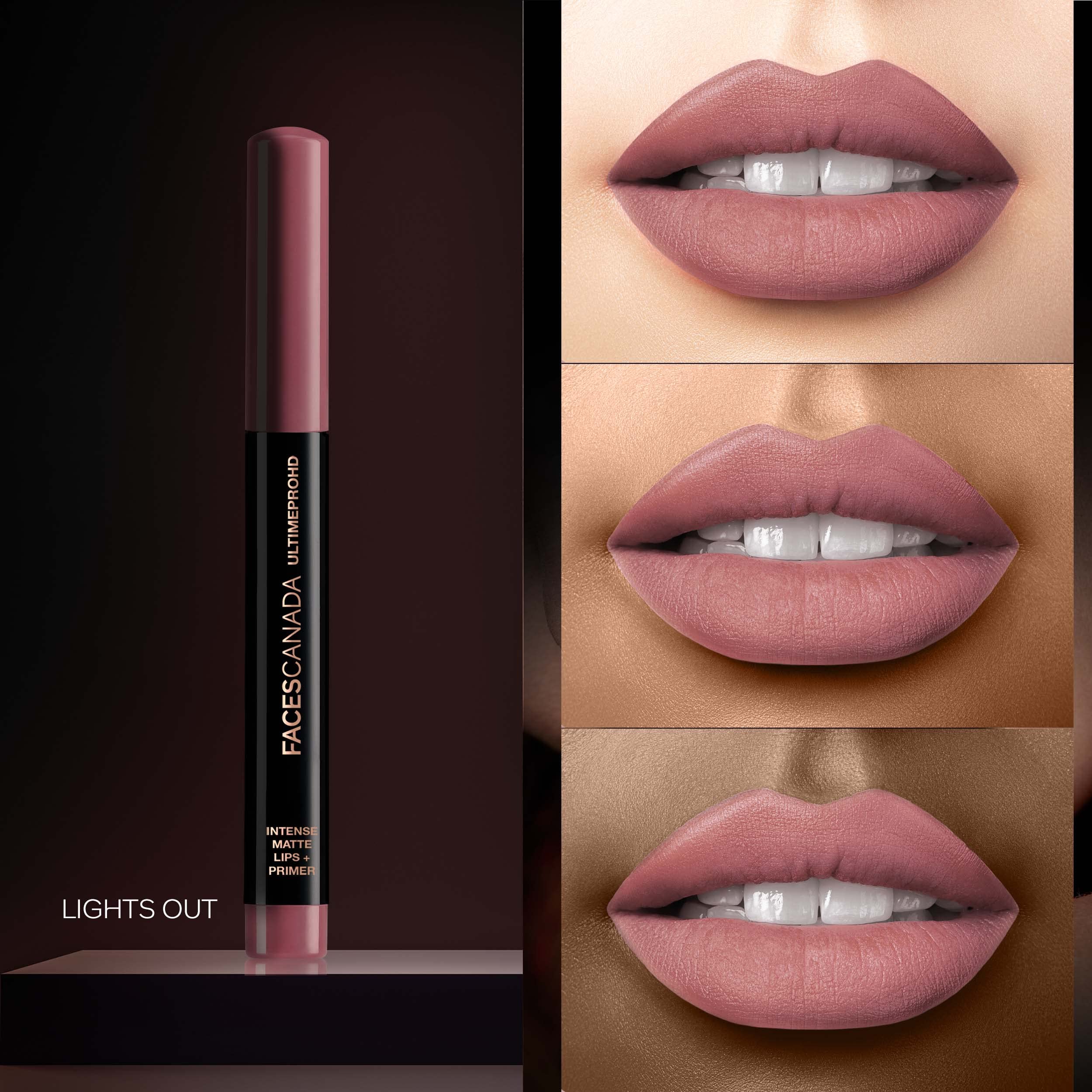 FACES CANADA Ultime Pro HD Intense Matte Lips + Primer - Lights Out 24, 1.4g – view 2