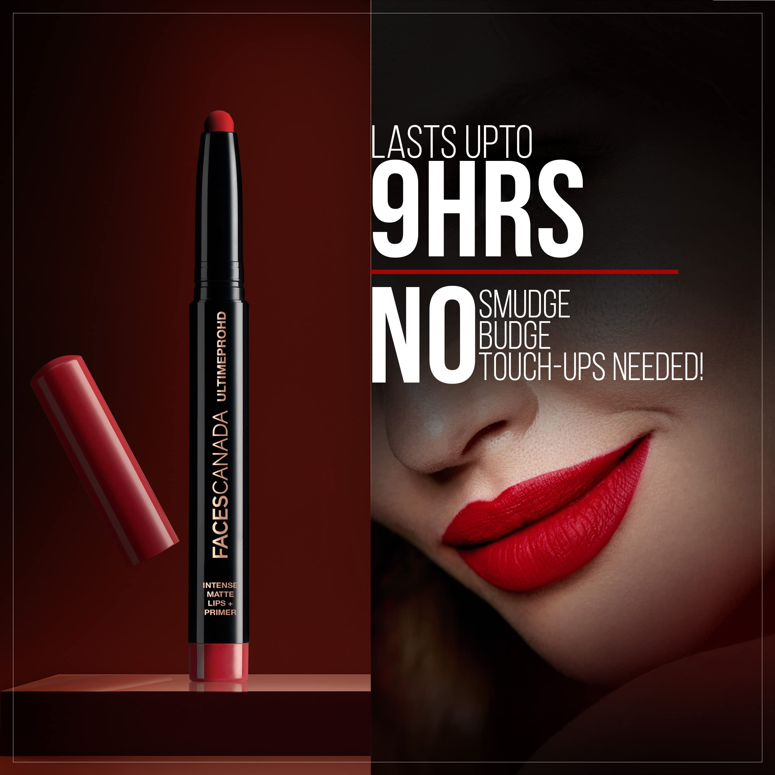 FACES CANADA Ultime Pro HD Intense Matte Lips + Primer - Lights Out 24, 1.4g – view 3
