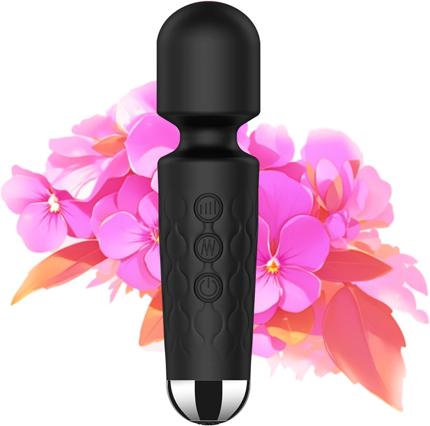 RONXS Full Body Massager for Women & Men, Rechargeable Wireless Machine for Pain Relief, Handheld Personal Massager Vibrator with Medical Grade Silicone, 8 Speeds, 20 Modes (Perosnal Massager)