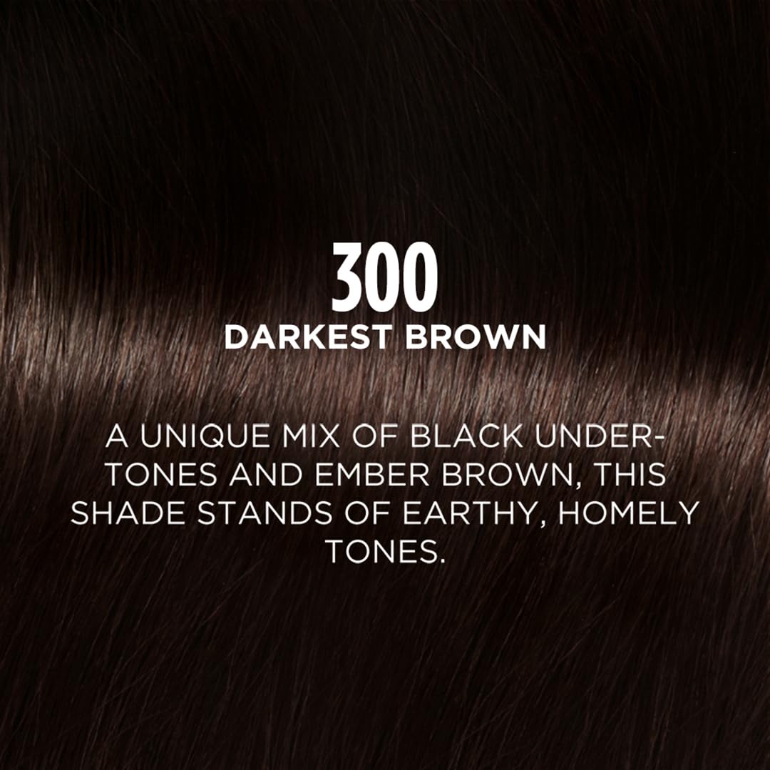 L'Oréal Paris Semi-Permanent Hair Colour, Ammonia-Free Formula & Honey-Infused Conditioner, Glossy Finish, Casting Crème Gloss, Darkest Brown 300, 87.5g+72ml – view 3