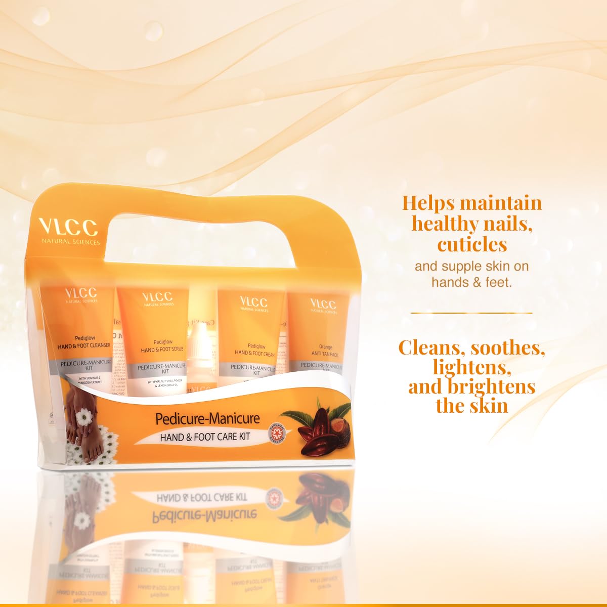 VLCC Pedicure - Manicure Hand & Foot Kit - 150g + 60ml – view 3