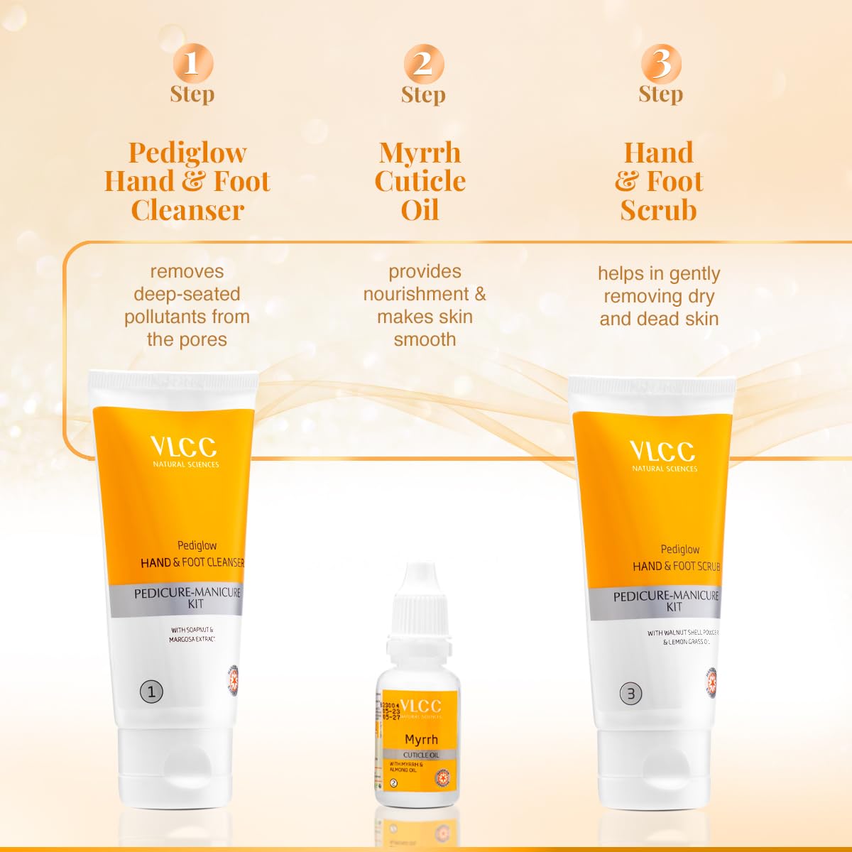 VLCC Pedicure - Manicure Hand & Foot Kit - 150g + 60ml – view 5