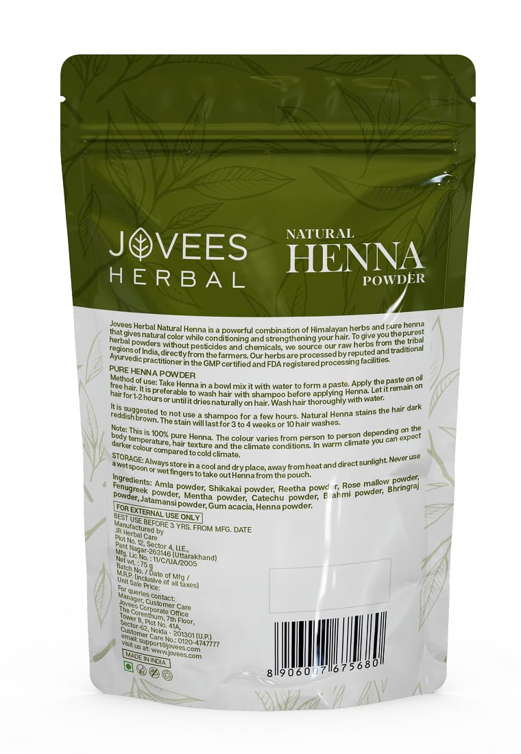 Jovees Herbal Mehandi Pouch, 75g – view 2