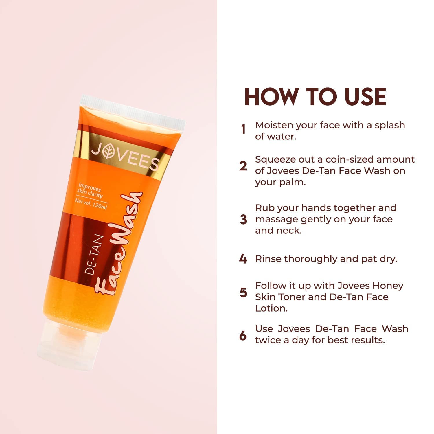 Jovees Herbal De-Tan Face Wash – view 4