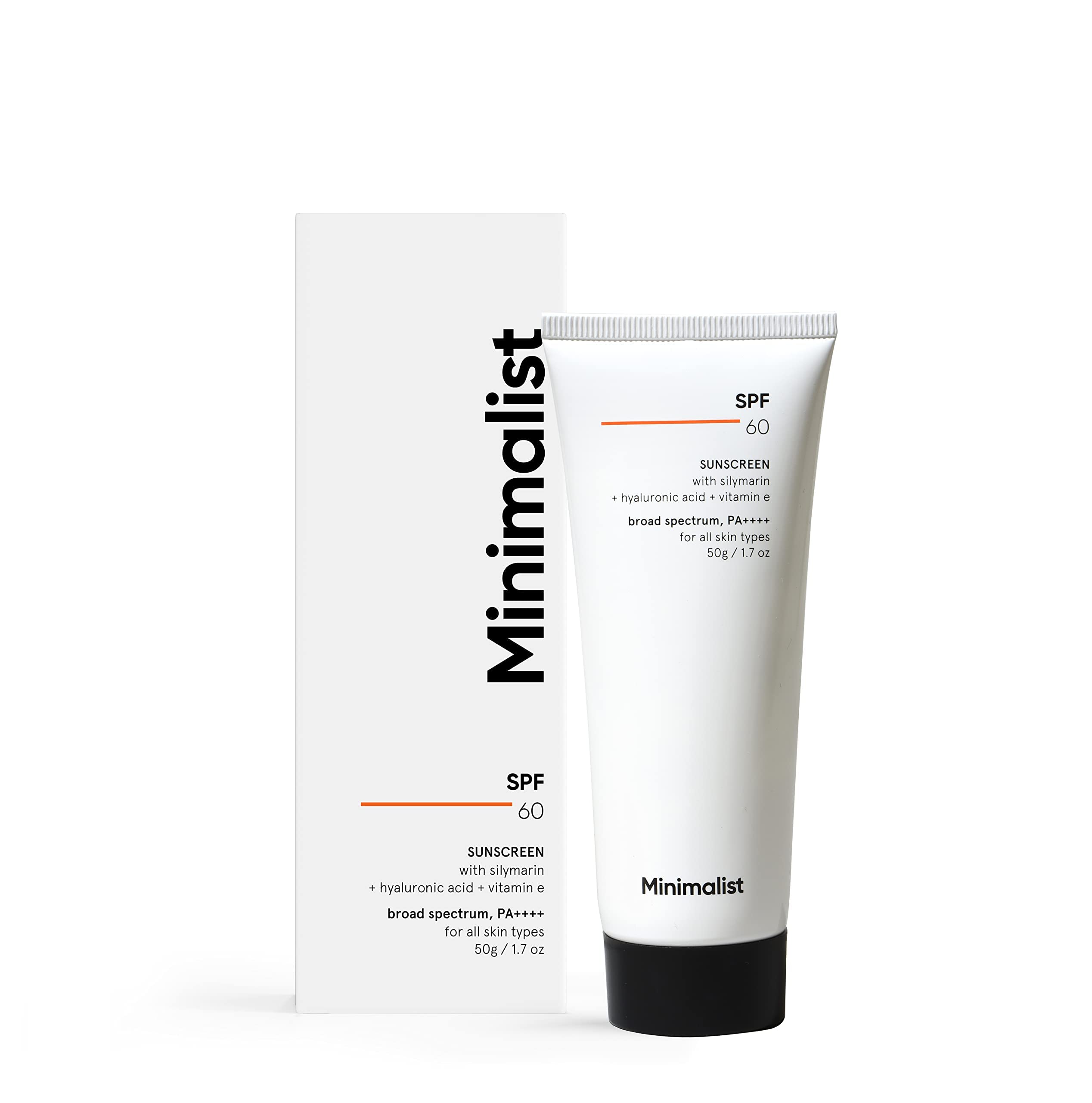 Minimalist pregnancy-safe SPF 60 sunscreen tube for sensitive skin