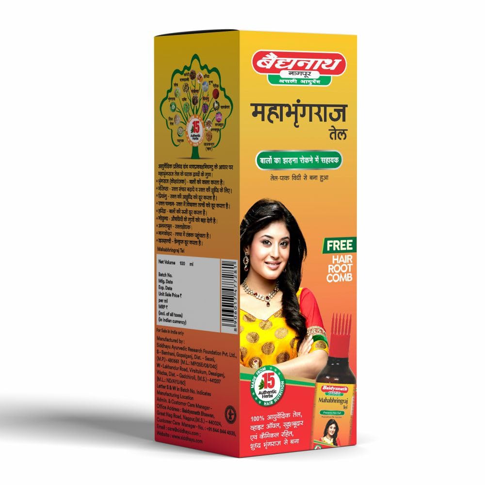 Baidyanath Asli Ayurved Mahabhringraj Hair Oil -100 ml – view 2