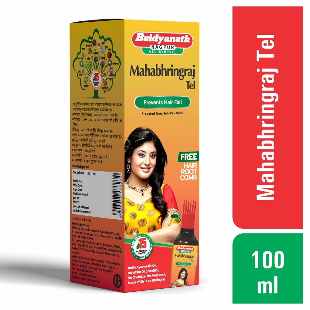 Baidyanath Asli Ayurved Mahabhringraj Hair Oil -100 ml – view 7