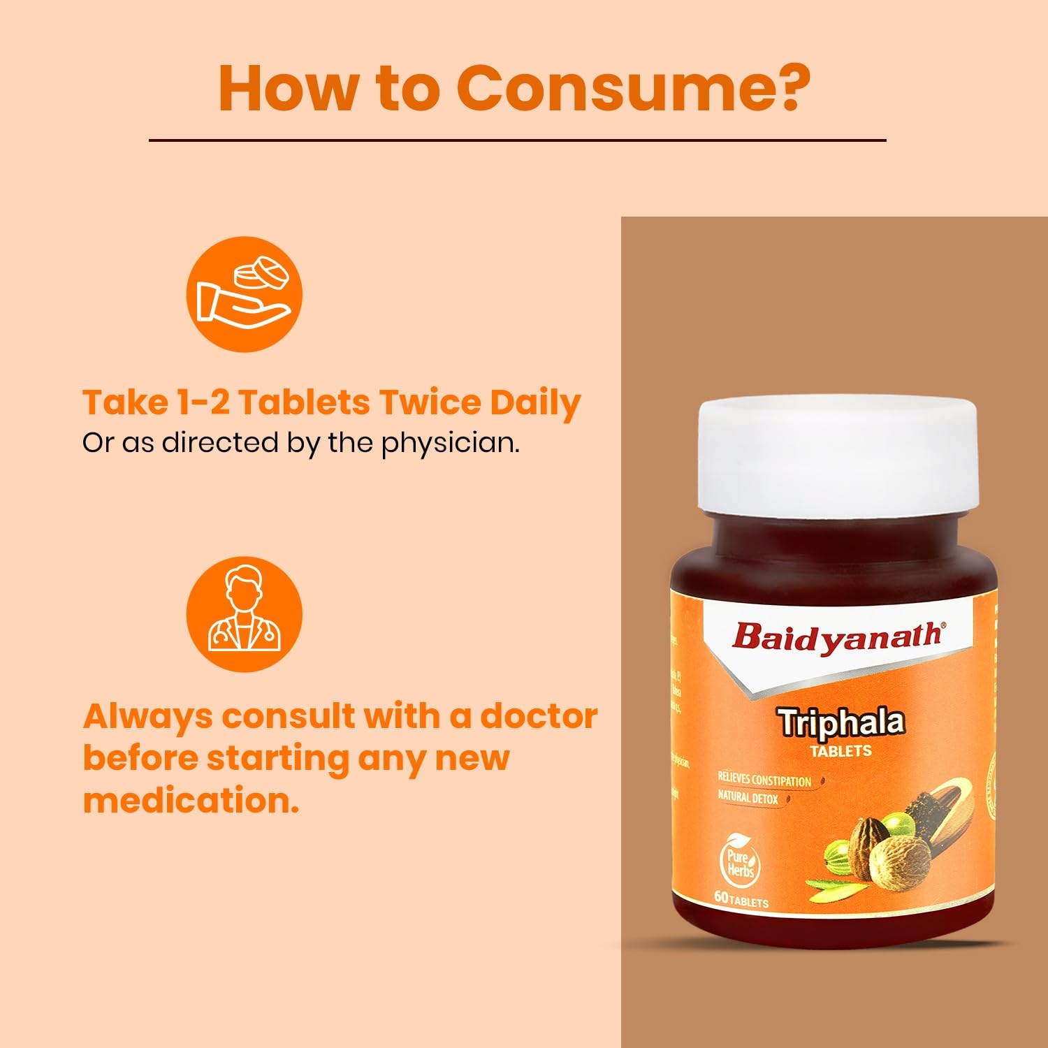 Baidyanath Triphala 60 Tablets- Supports Healthy Digestion – view 7