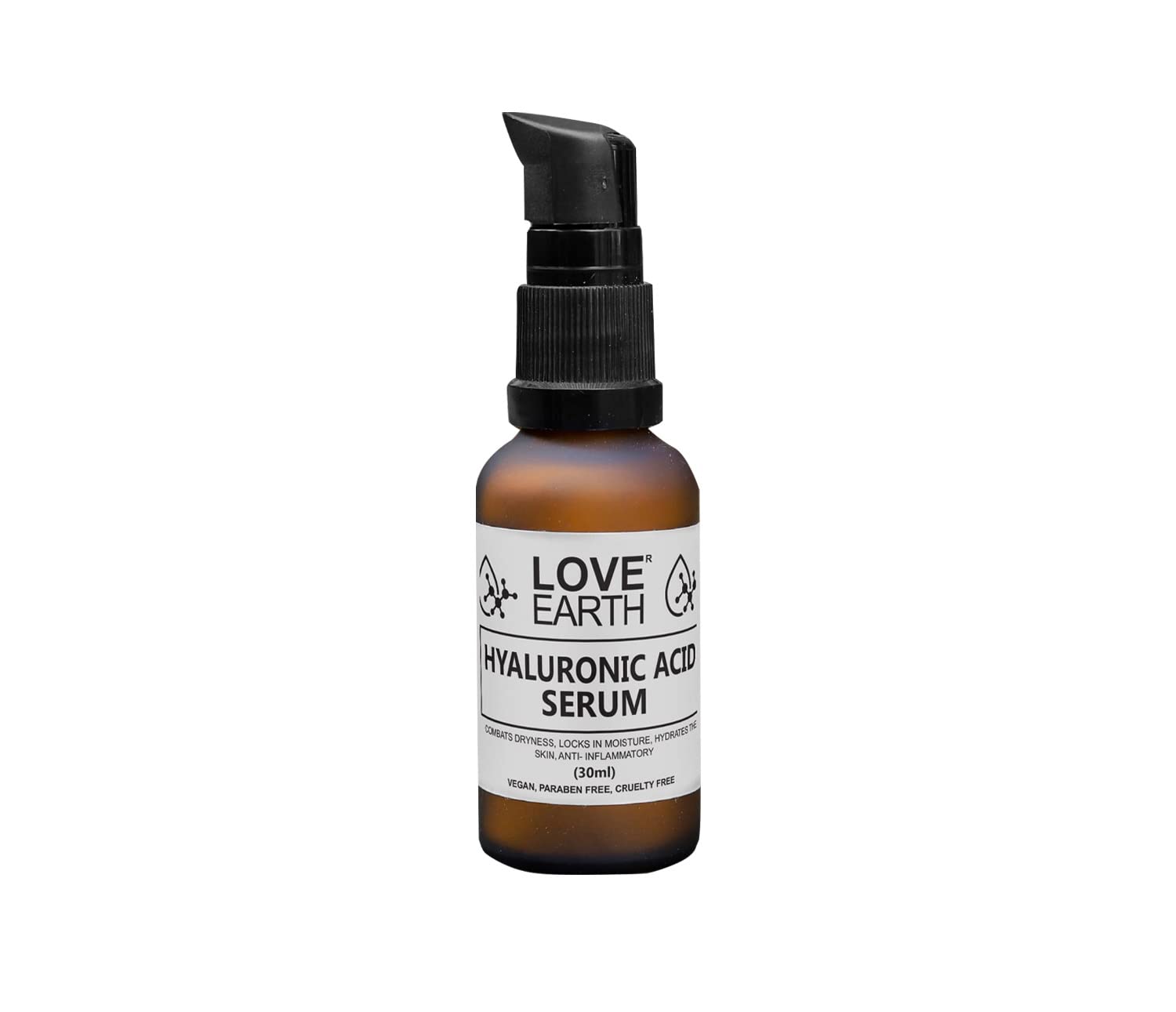 Love Earth Hyaluronic Acid Serum With Organic Aloe Vera & Essential Oils For Moisturised, Nourished & Hydrated Skin 30 ML – view 2