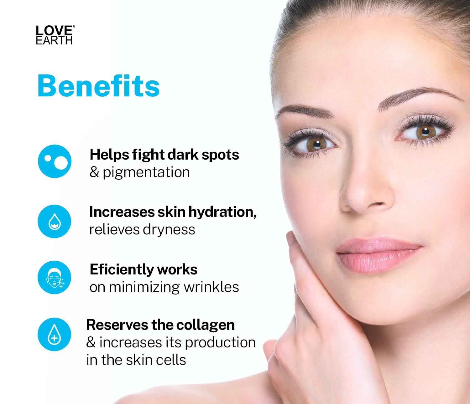 Love Earth Hyaluronic Acid Serum With Organic Aloe Vera & Essential Oils For Moisturised, Nourished & Hydrated Skin 30 ML – view 5