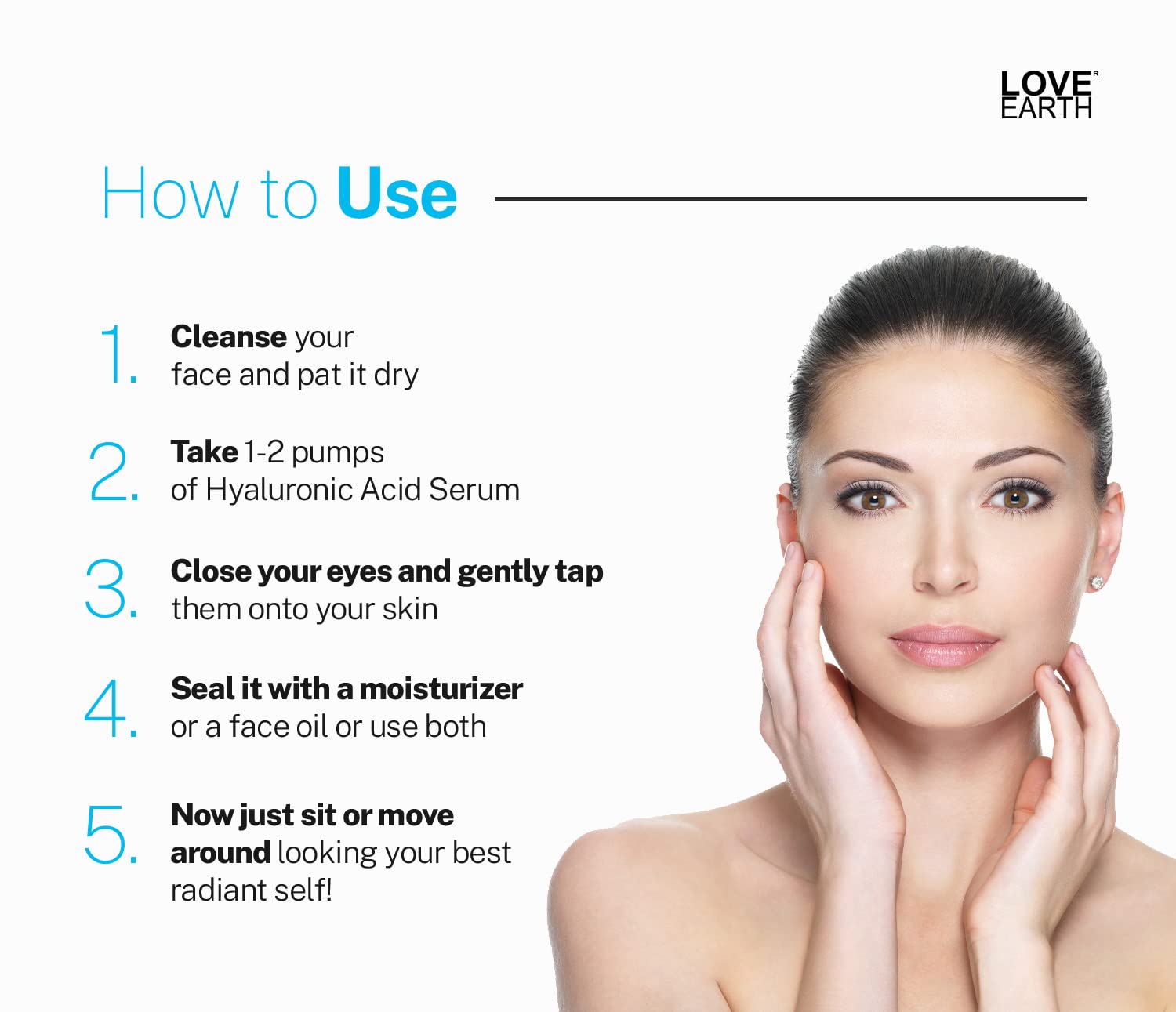 Love Earth Hyaluronic Acid Serum With Organic Aloe Vera & Essential Oils For Moisturised, Nourished & Hydrated Skin 30 ML – view 6