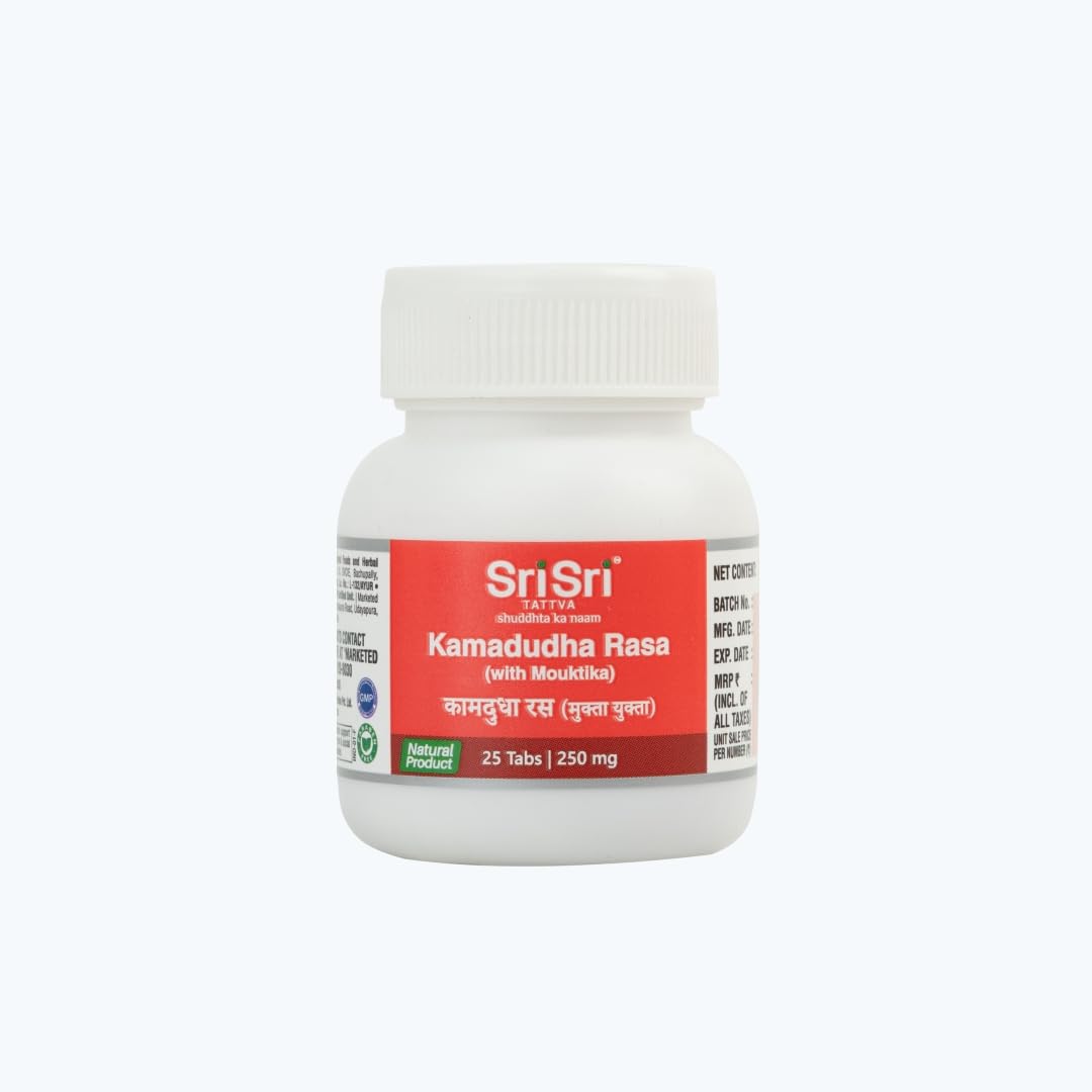 Sri Sri Tattva Kamadudha Rasa tablets 250mg 25-tablet pack