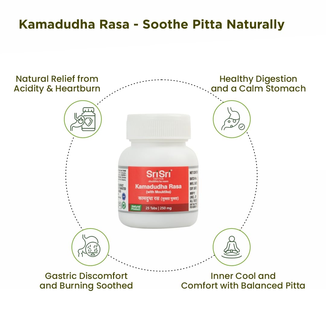 Sri Sri TATTVA shuddhta ka naam Kamadudha Rasa - 25 Tablets – view 3