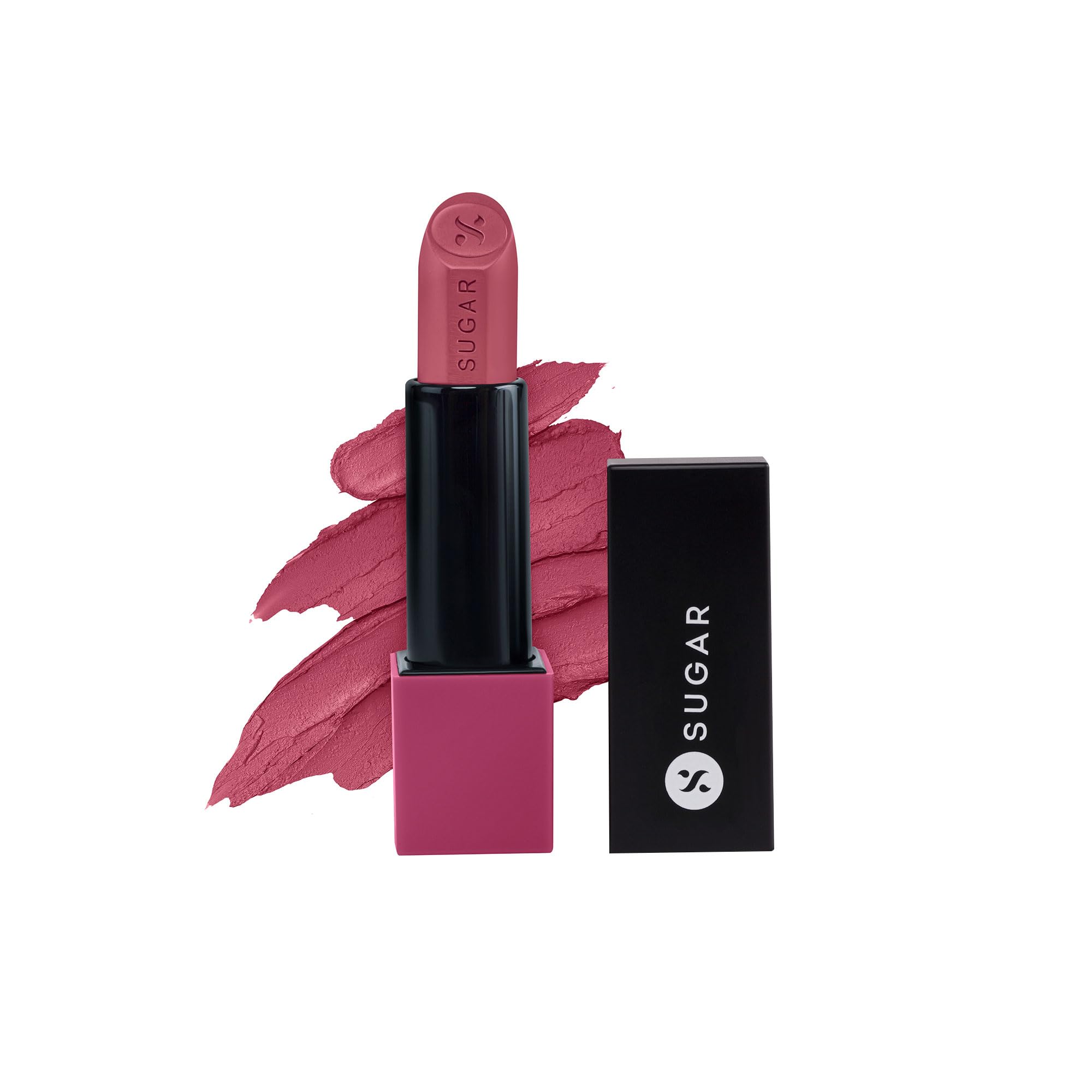 Velvet matte Parisian Pink lipstick from SUGAR Cosmetics