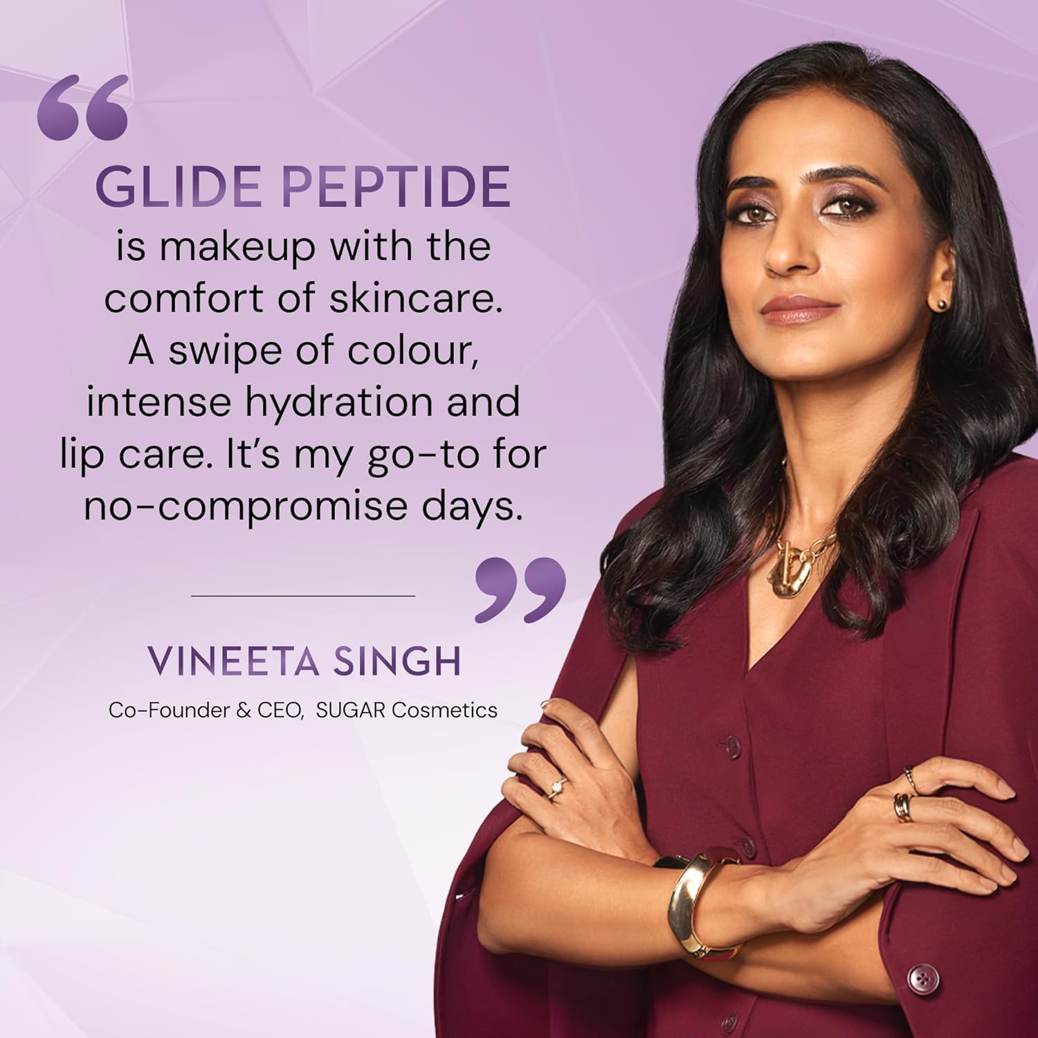 SUGAR Cosmetics Glide Peptide Serum Lipstick with Hyaluronic Acid & Vitamin E – view 9