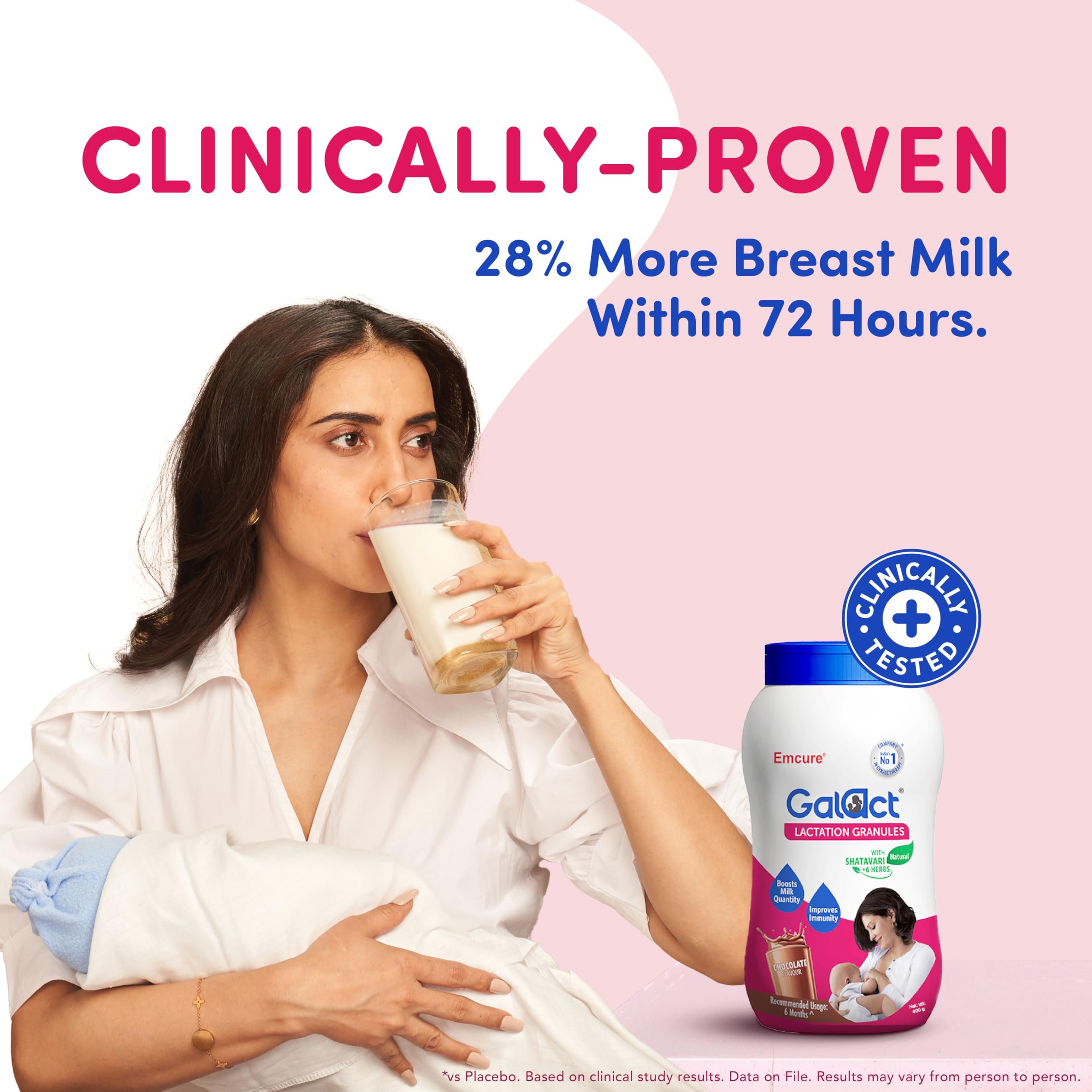Galact Granules - Lactation Supplement for breastfeeding with Shatavari To Increase Breast Milk - Chocolate Flavour 400 G – view 7